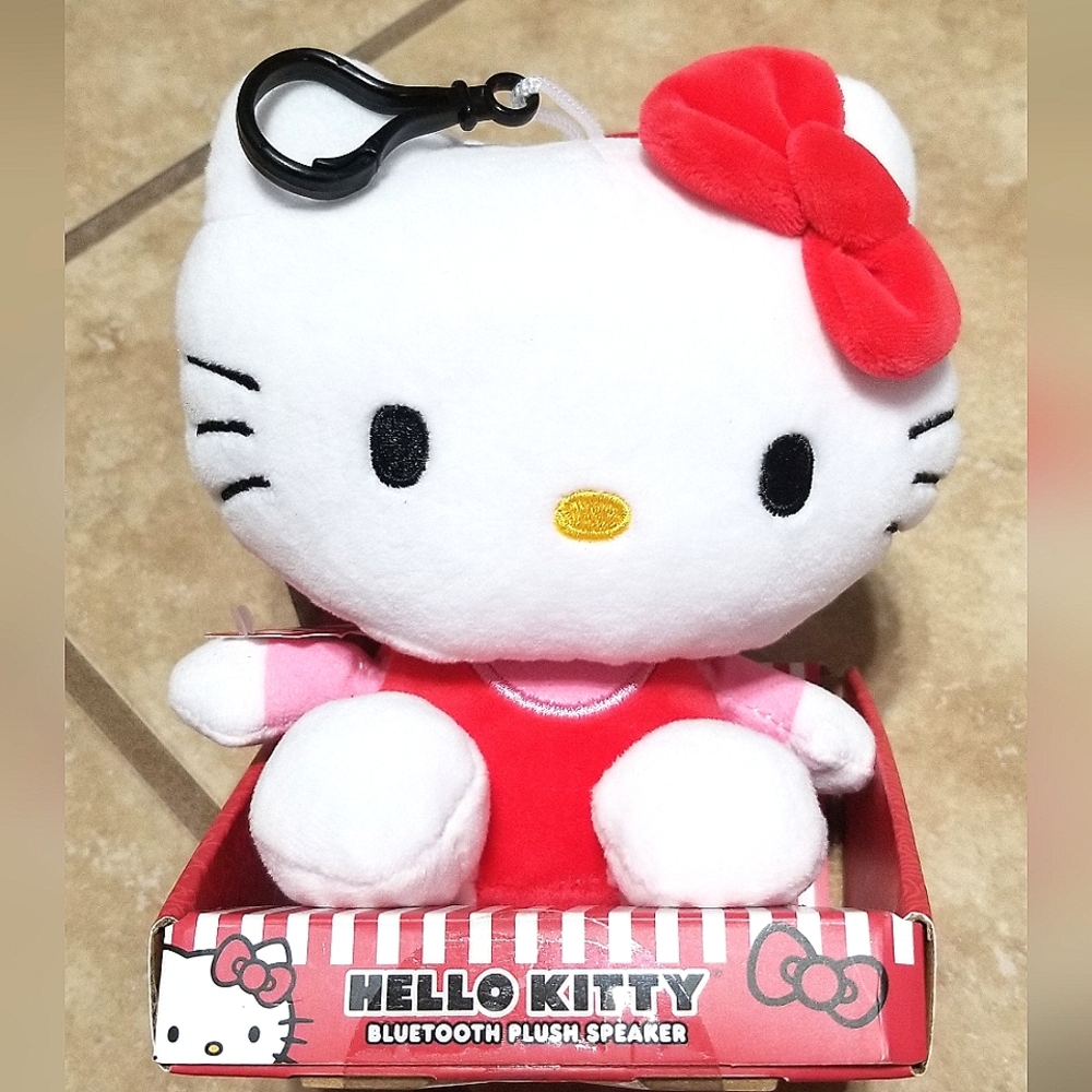Bitty Boomers x Sanrio Hello Kitty Bluetooth Plush Speaker (Pink/Red)